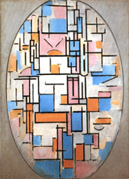 Piet Mondrian  Composition in Oval with Colour Planes 1 1914